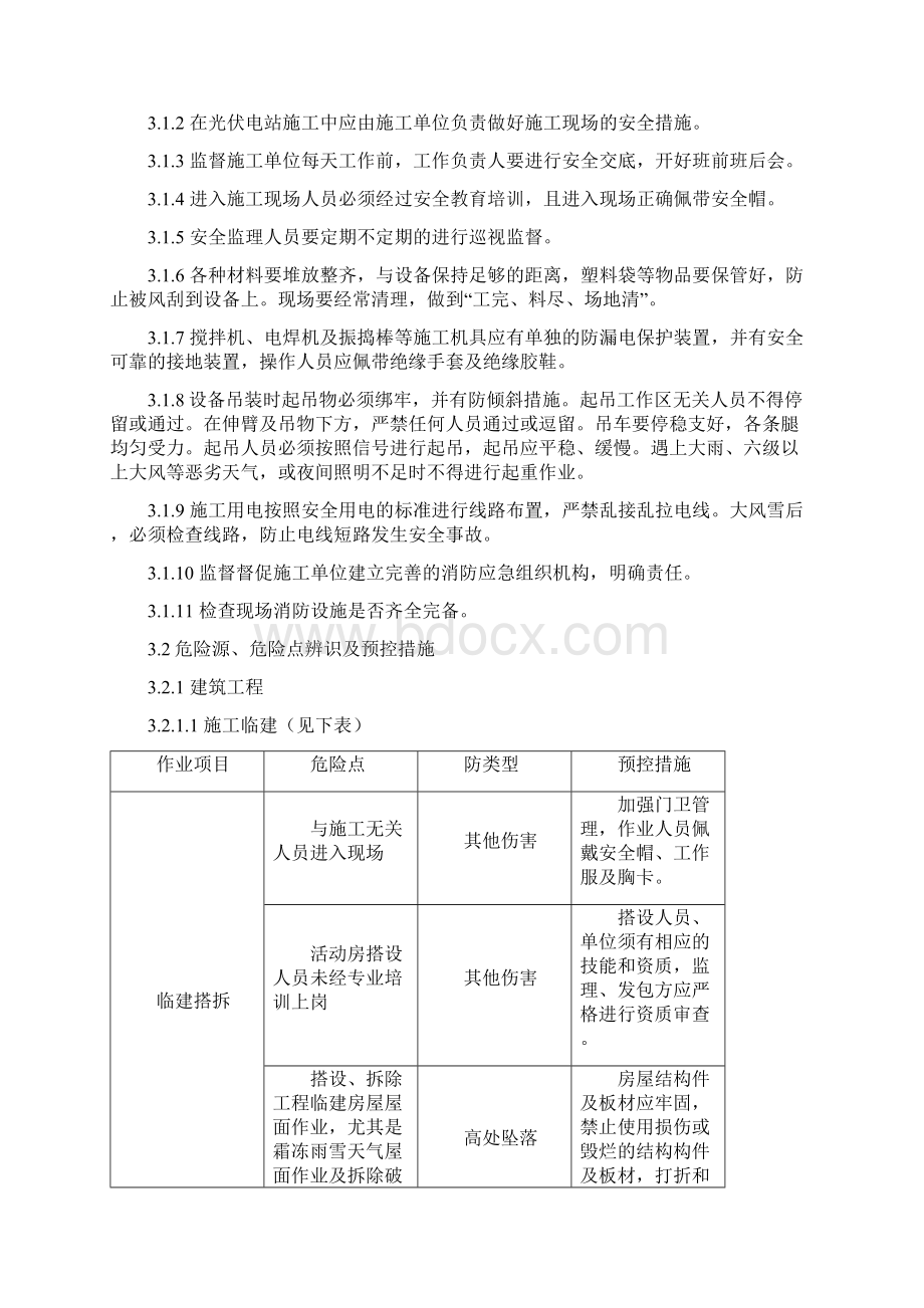 危险源危险点辨识及监理预控措施Word文档格式.docx_第2页