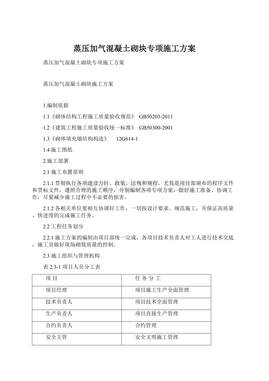 蒸压加气混凝土砌块专项施工方案.docx