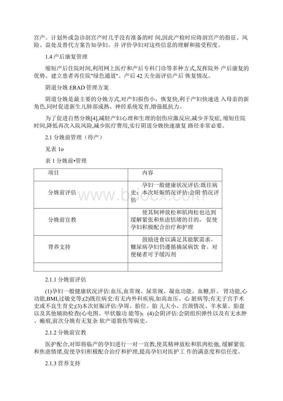 最新产科快速康复临床路径专家共识完整版.docx_第2页