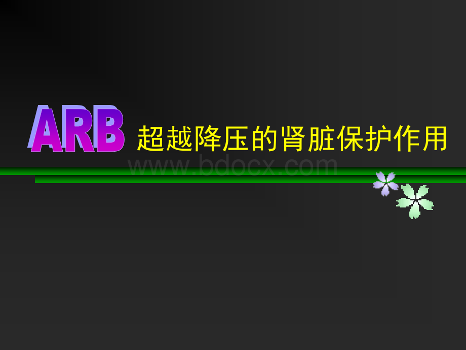 ARB超越降压的肾脏保护作用.ppt_第1页