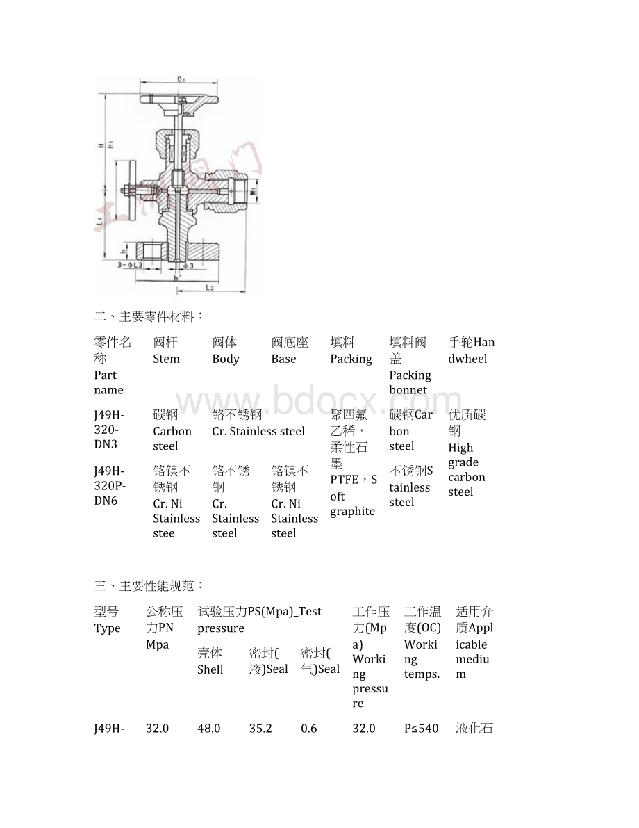 j61y焊接针型阀Word格式.docx_第2页