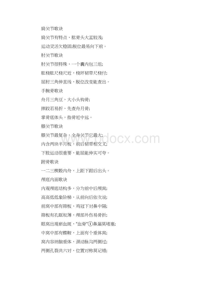 医学趣味记忆法解剖学医师从业指南汇编Word文档格式.docx_第3页