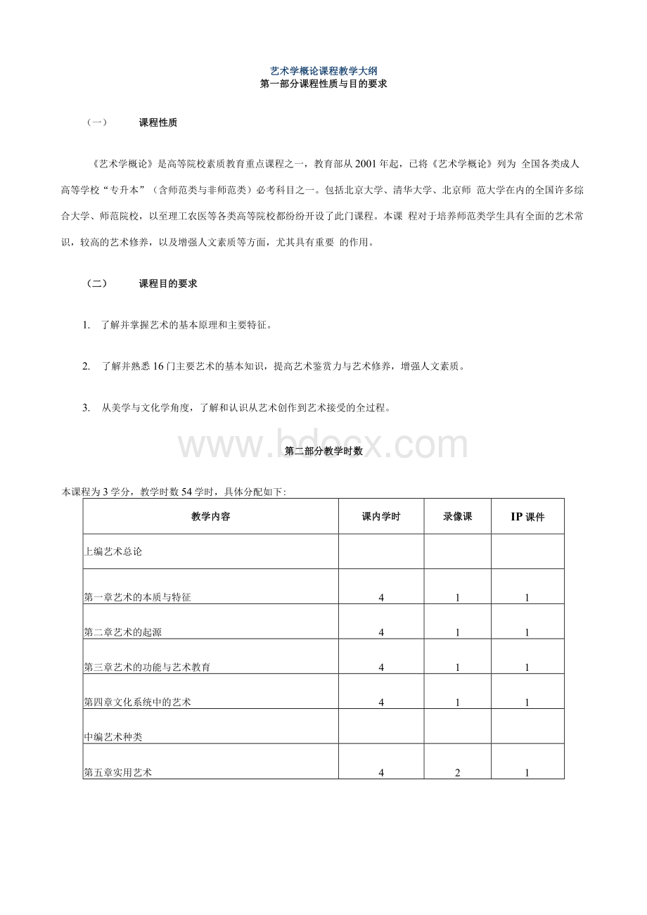 《艺术学概论》课程教学大纲.docx_第1页