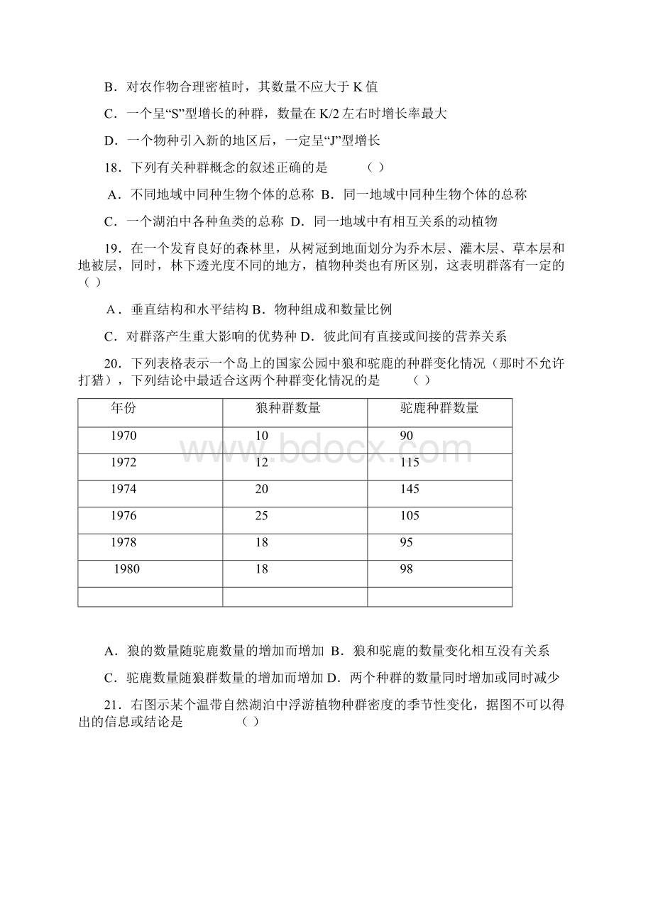 高二生物种群和群落单元测试文档格式.docx_第3页