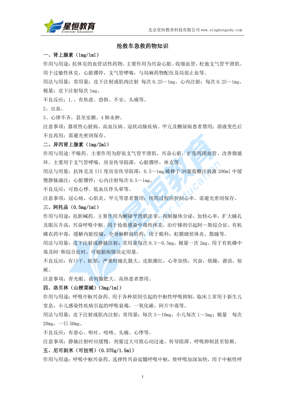 抢救车急救药物知识.pdf_第1页