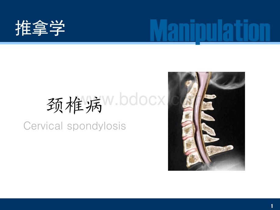 推拿学-颈椎病PPT推荐.ppt_第1页