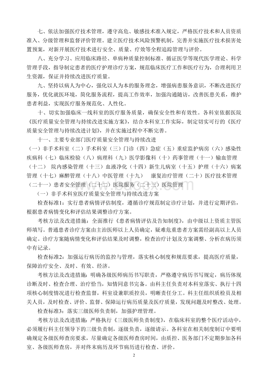 全面医疗质量安全管理与持续改进_精品文档Word文档下载推荐.doc_第2页