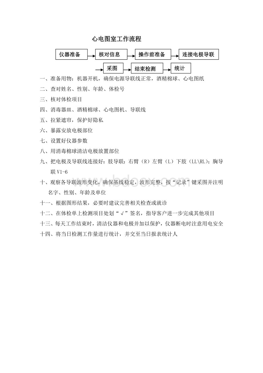 心电图室工作流程文档格式.docx_第1页