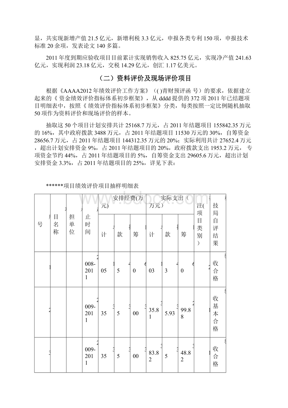 财政支出项目绩效评价报告文档格式.docx_第2页