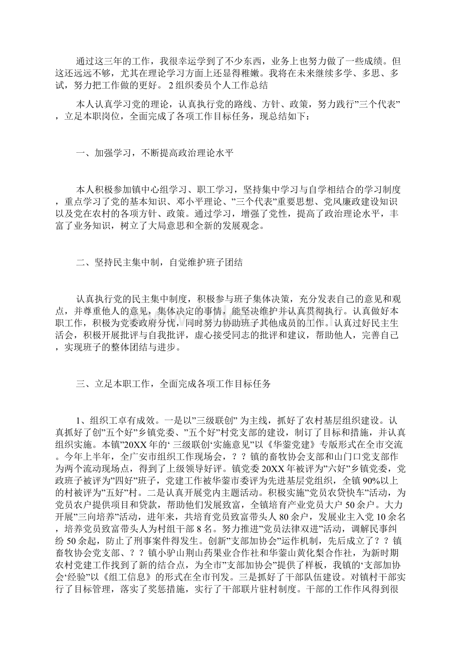 党支部组织委员工作总结.docx_第2页