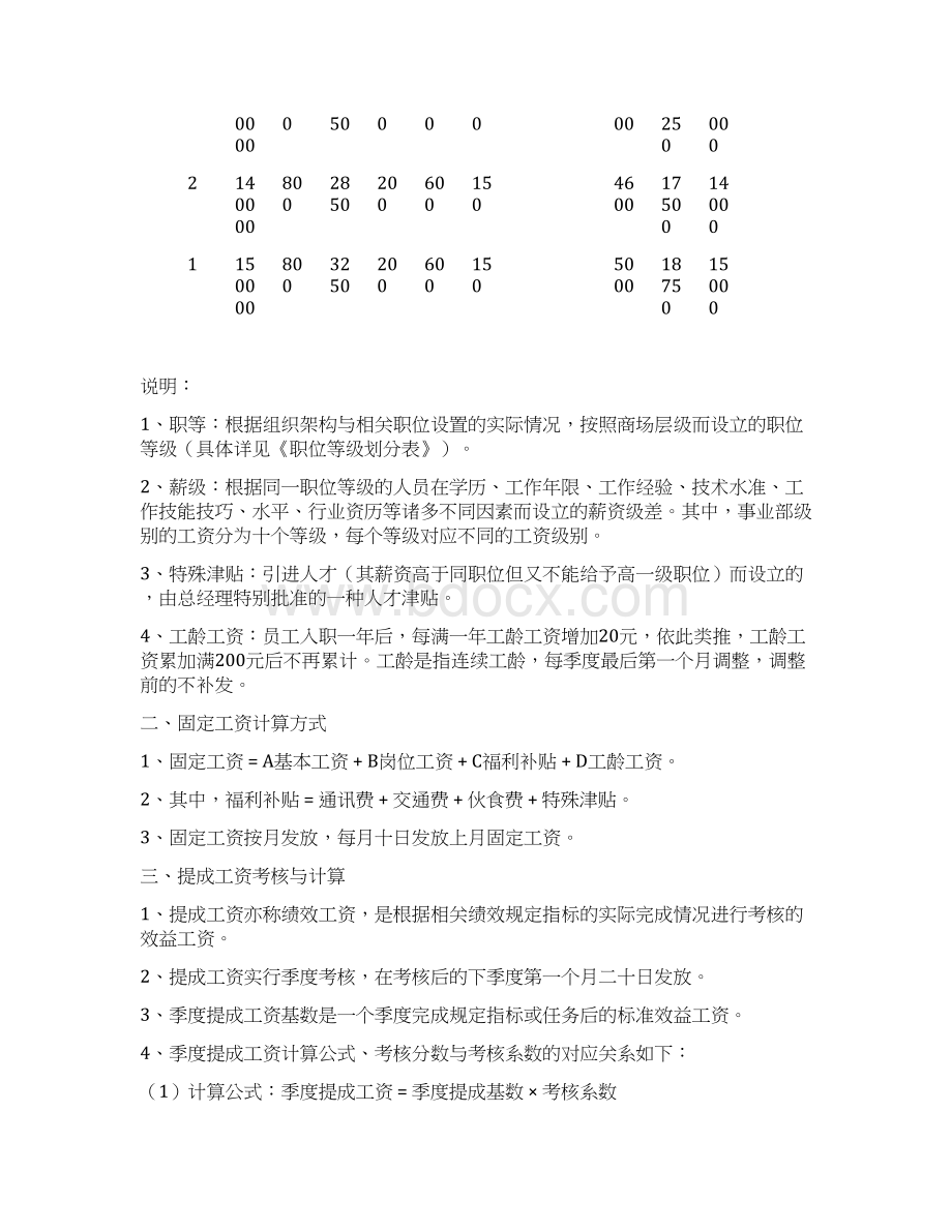 薪酬工资提成奖励绩效考核机制方案方案17页Word格式文档下载.docx_第2页