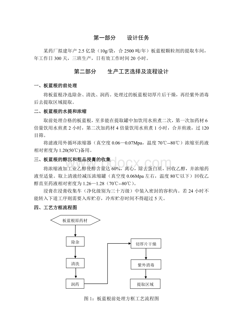 板蓝根颗粒剂提取车间设计说明书_精品文档Word格式文档下载.doc_第2页