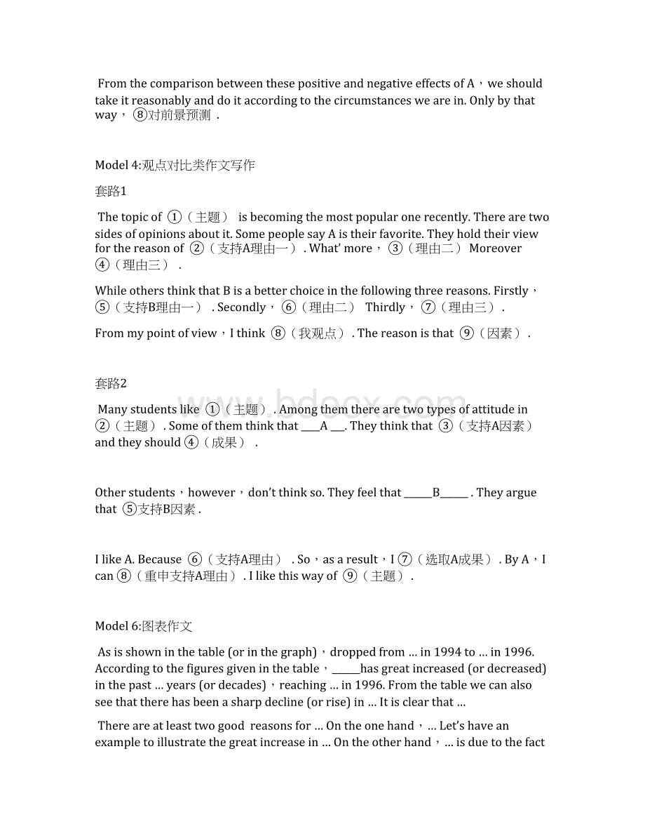 四六级作文经典模板和范文Word下载.docx_第3页