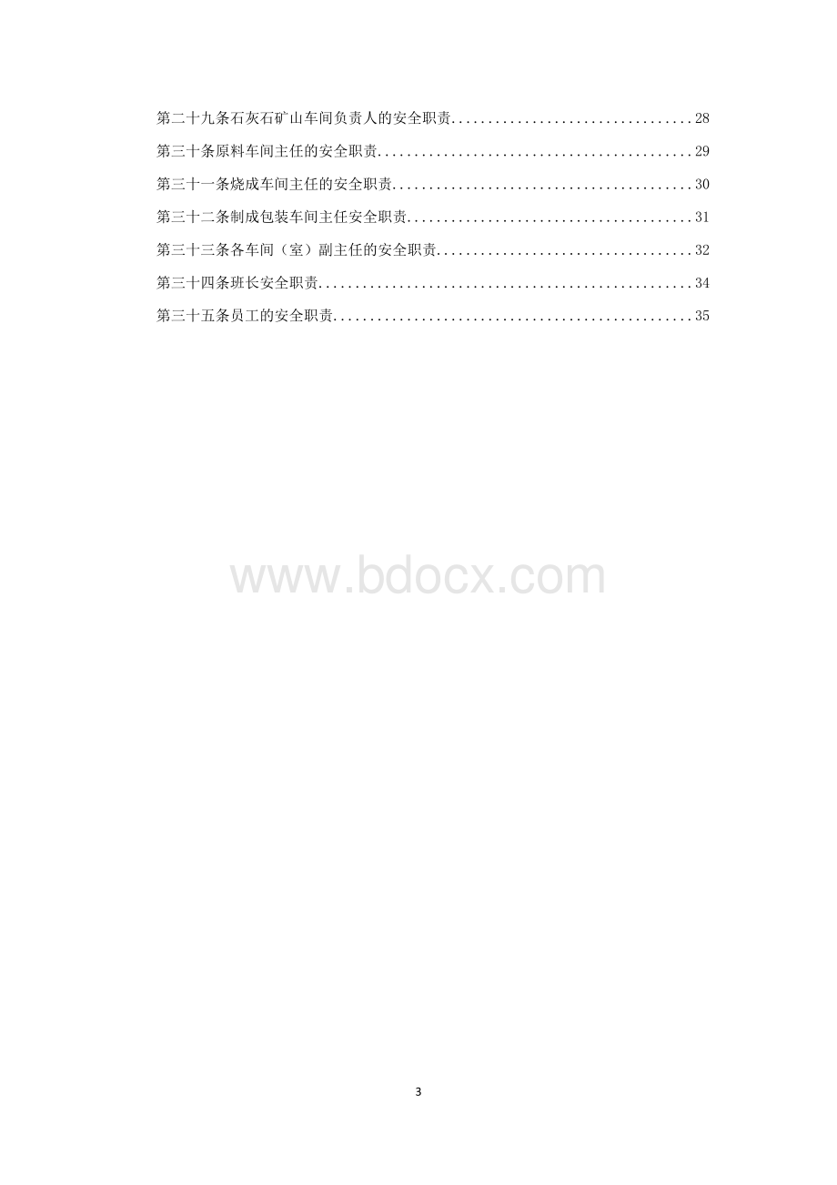 XX水泥工业有限公司安全生产责任制Word格式.doc_第3页