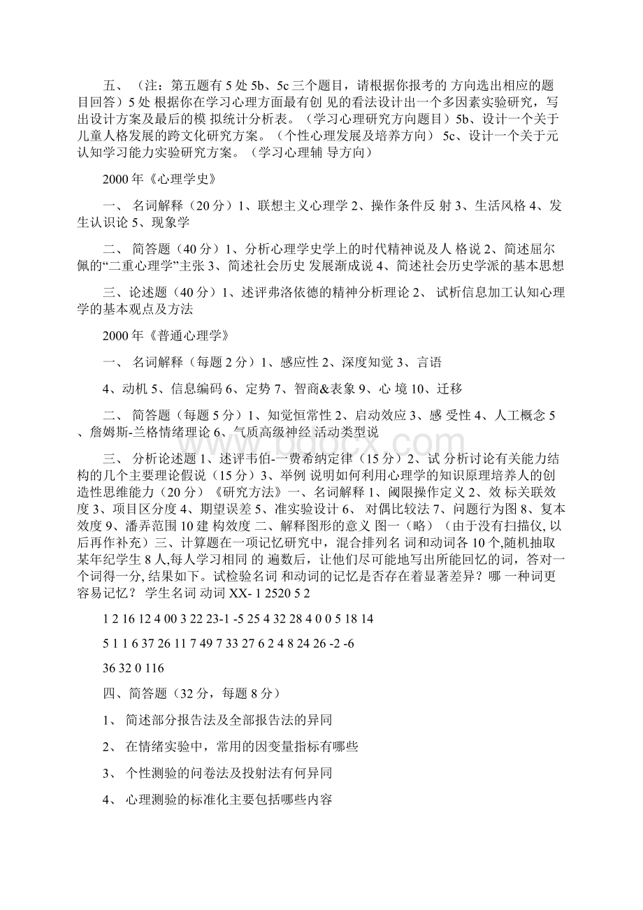 心理学华师考博历年真题文档格式.docx_第2页