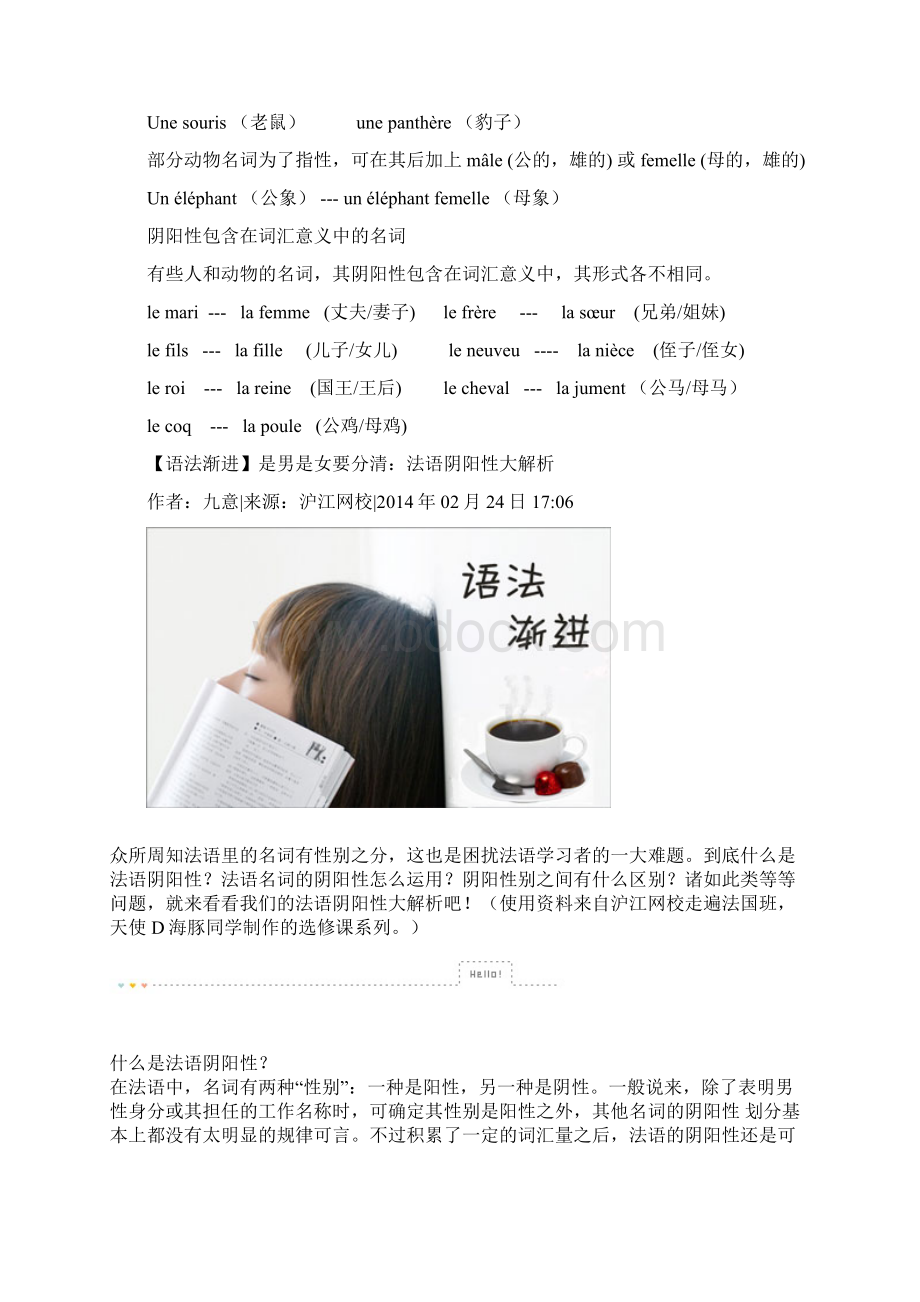 法语阴阳性单复数变化严选材料.docx_第2页