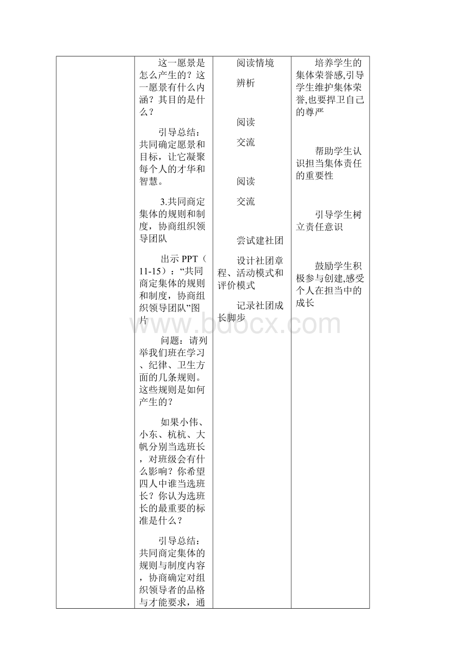 人教版《道德与法治》七年级下册82《我与集体共成长》教案文档格式.docx_第3页