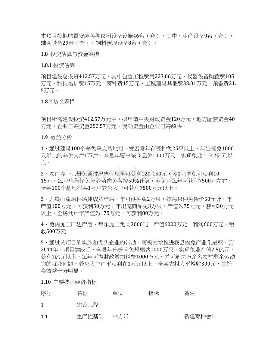 山兔养殖产业开发经营项目可行性研究报告Word文档格式.docx_第2页