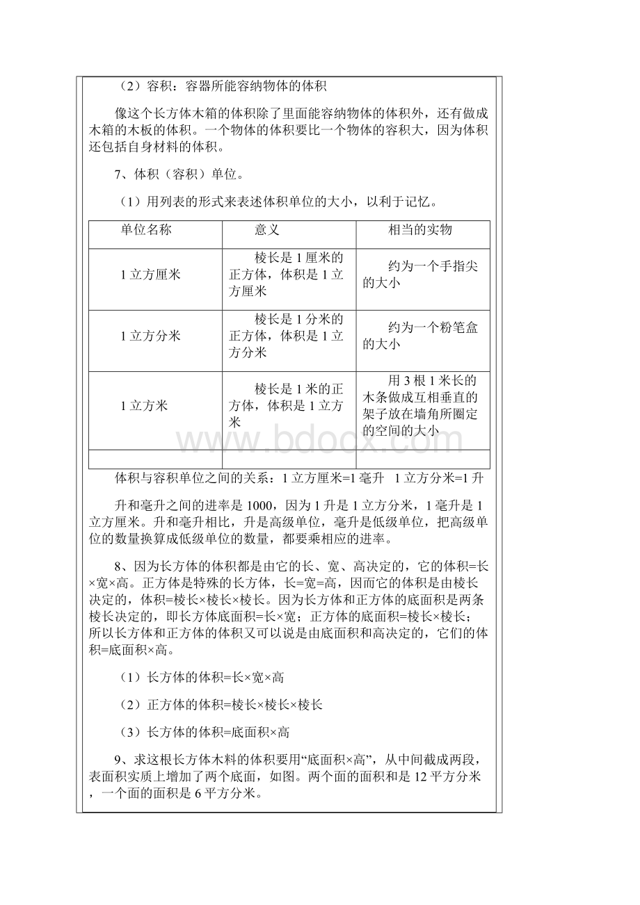 《长方体和正方体的认识》知识点及练习题Word文档下载推荐.docx_第3页