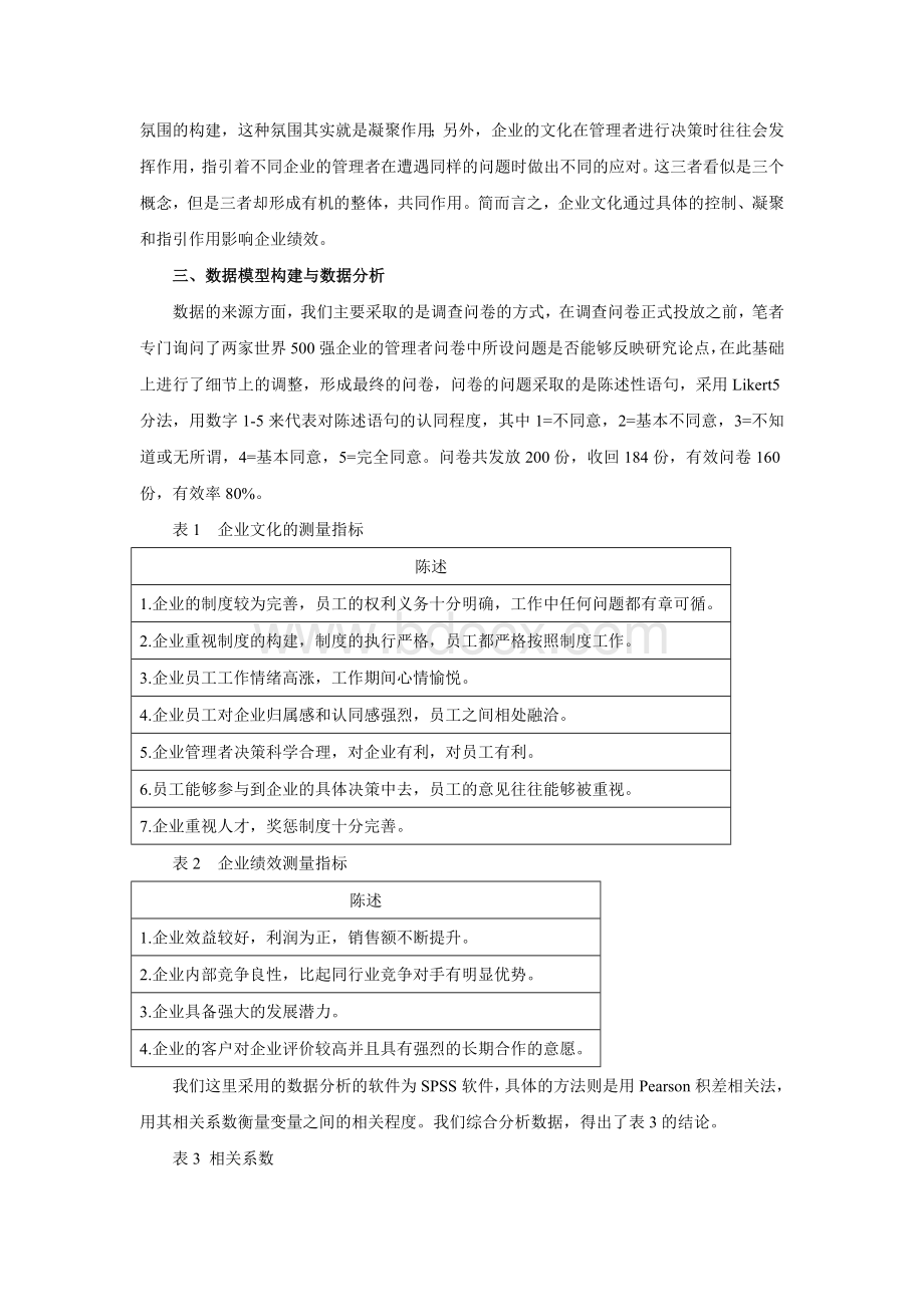 企业文化对企业绩效的影响机制研究Word格式.doc_第2页