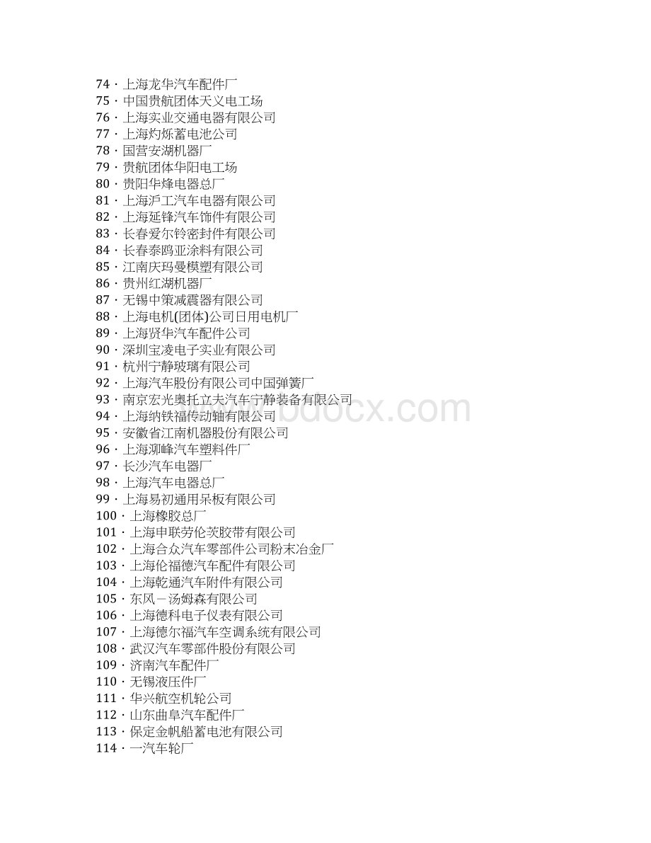 汽车主机厂配套企业完整版.docx_第3页