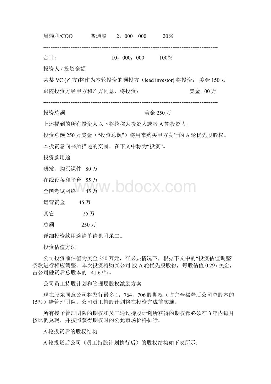 投资意向书范本Word下载.docx_第2页