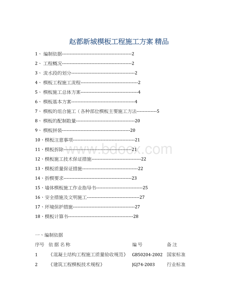 赵都新城模板工程施工方案 精品文档格式.docx_第1页