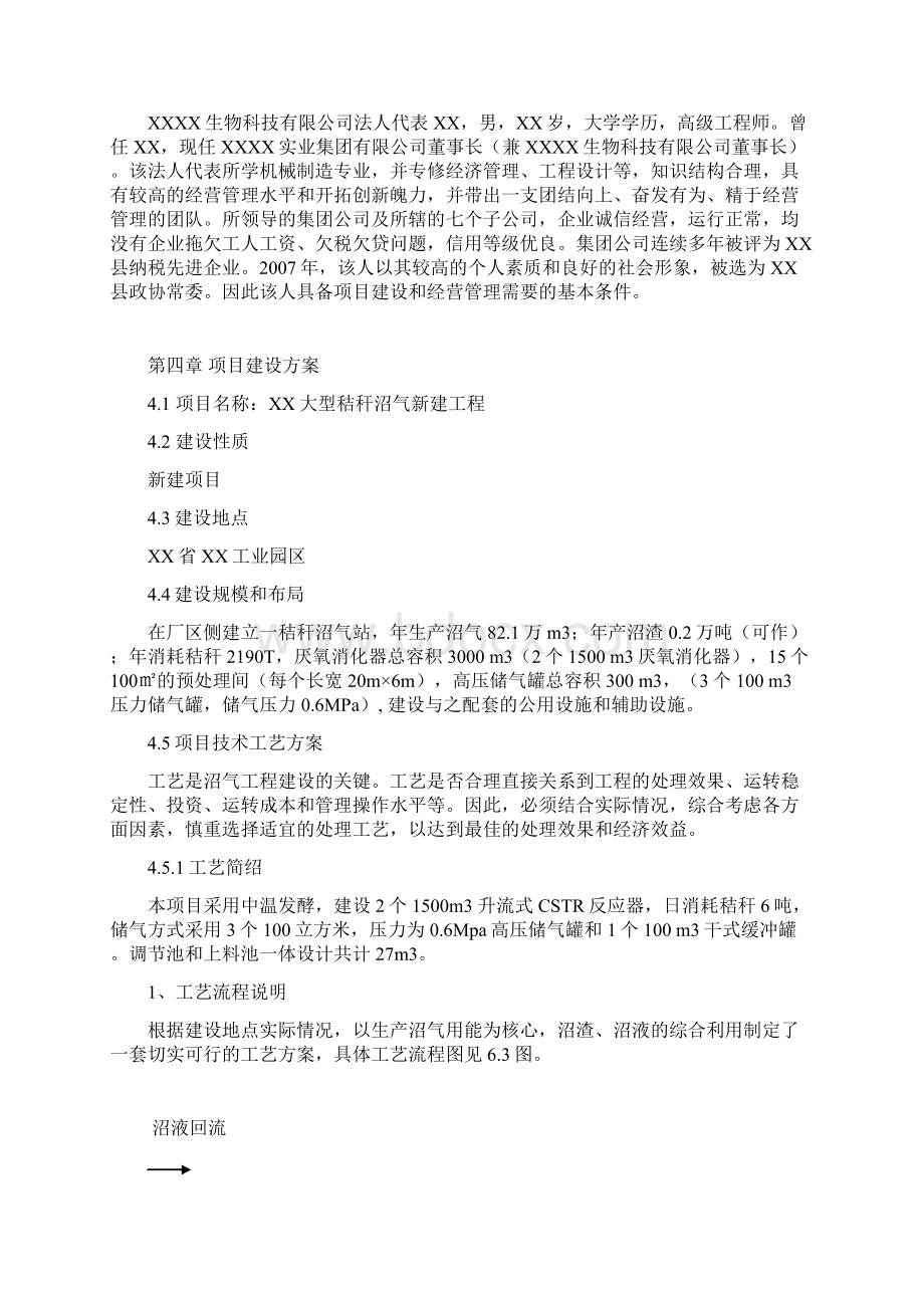 秸秆沼气综合利用工程新建项目可行性研究报告Word文档下载推荐.docx_第3页