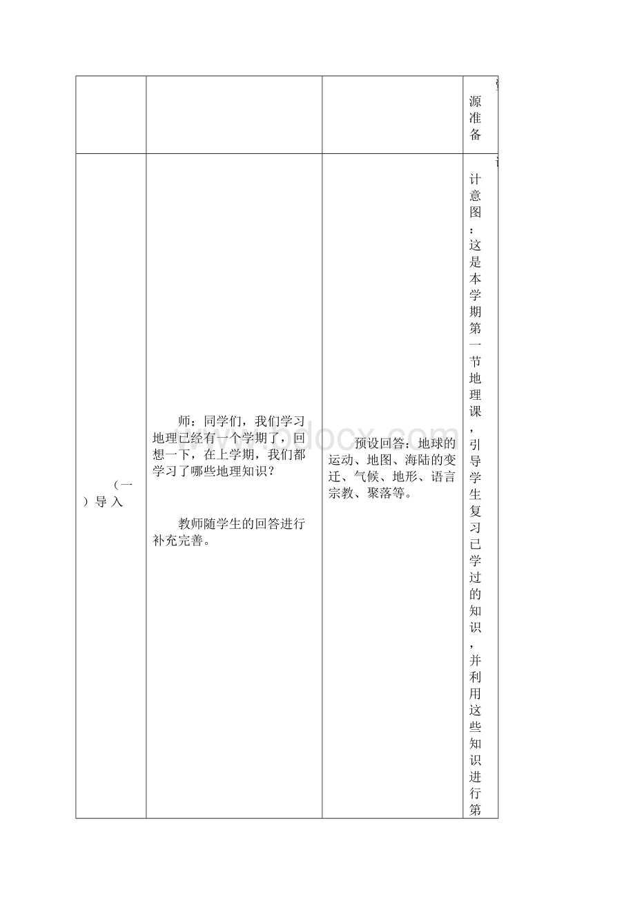 初中地理亚洲的自然环境教学设计学情分析教材分析课后反思Word文档下载推荐.docx_第3页