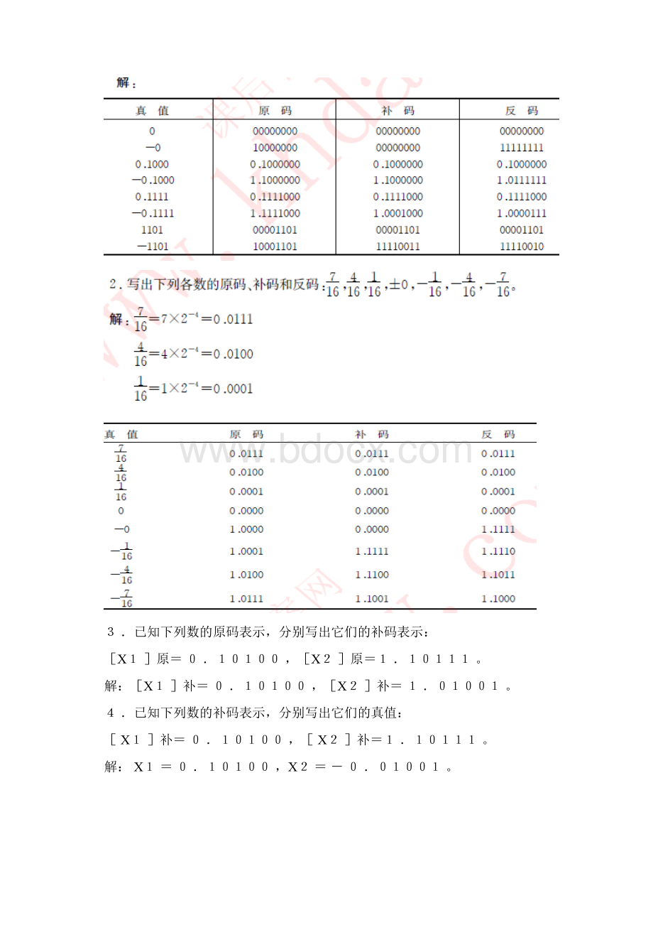 计算机组成原理习题复习资料蒋本珊Word文档下载推荐.docx_第3页