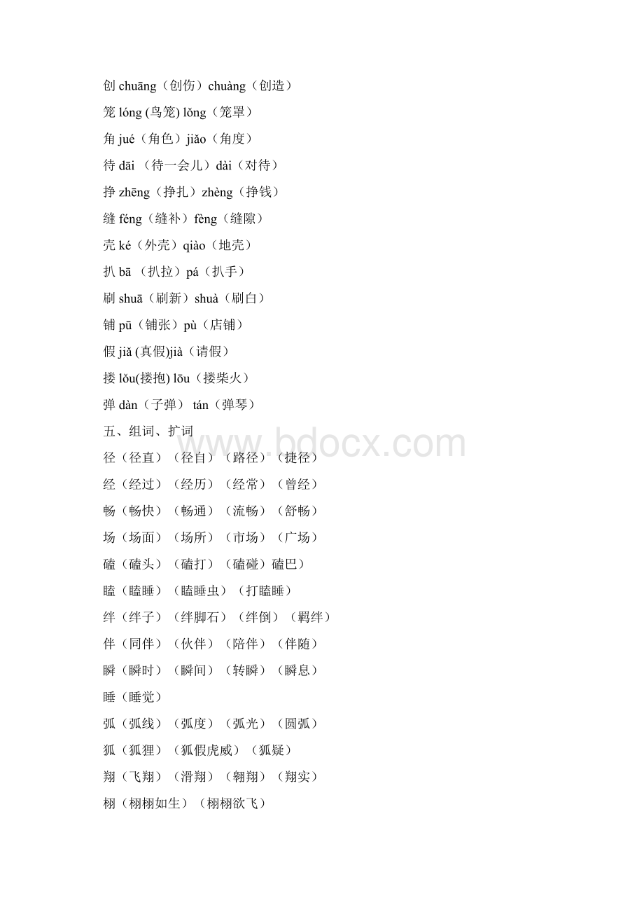 四年级下册语文知识点汇总Word格式.docx_第3页