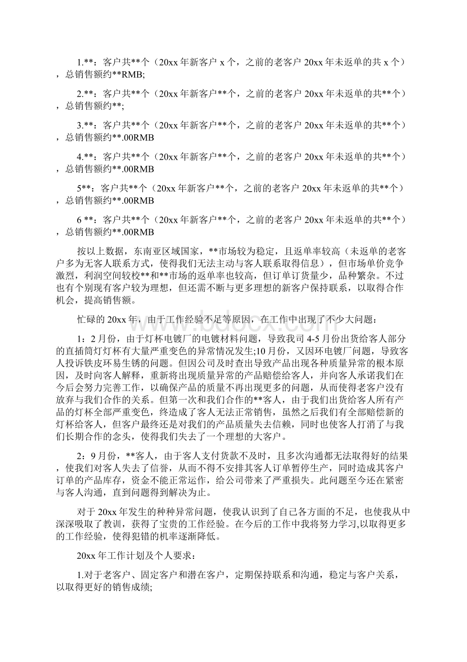 灯具销售工作总结报告文档6篇.docx_第2页