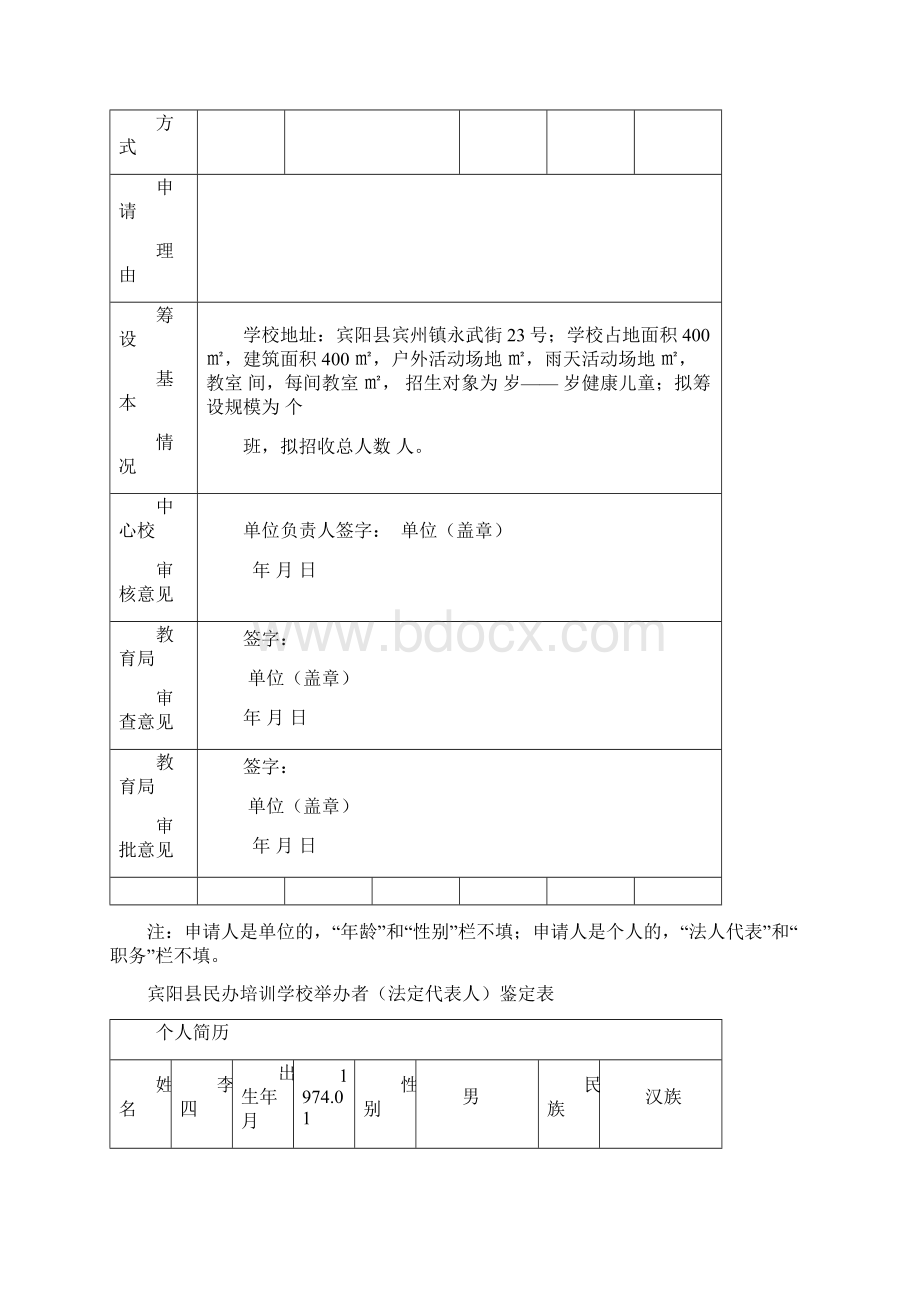 民办培训学校筹设申请书.docx_第2页