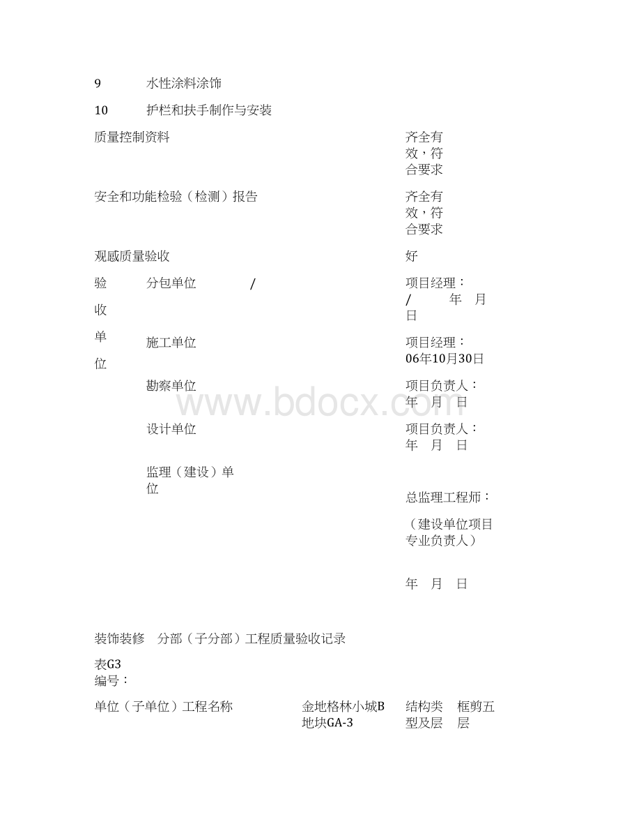 装饰装修分部子分部工程质量验收记录.docx_第2页