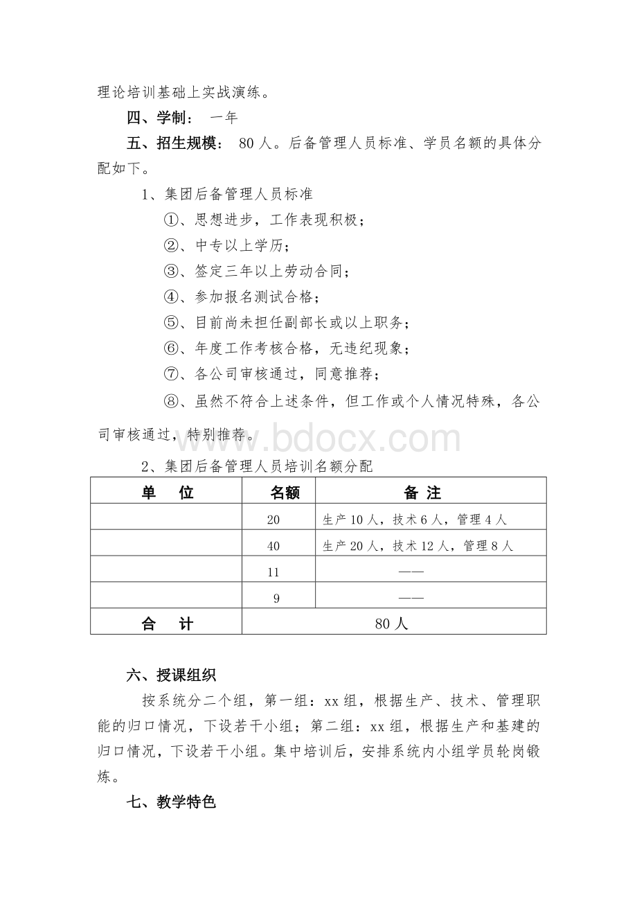 Xx集团后备管理人员培训方案Word下载.doc_第2页