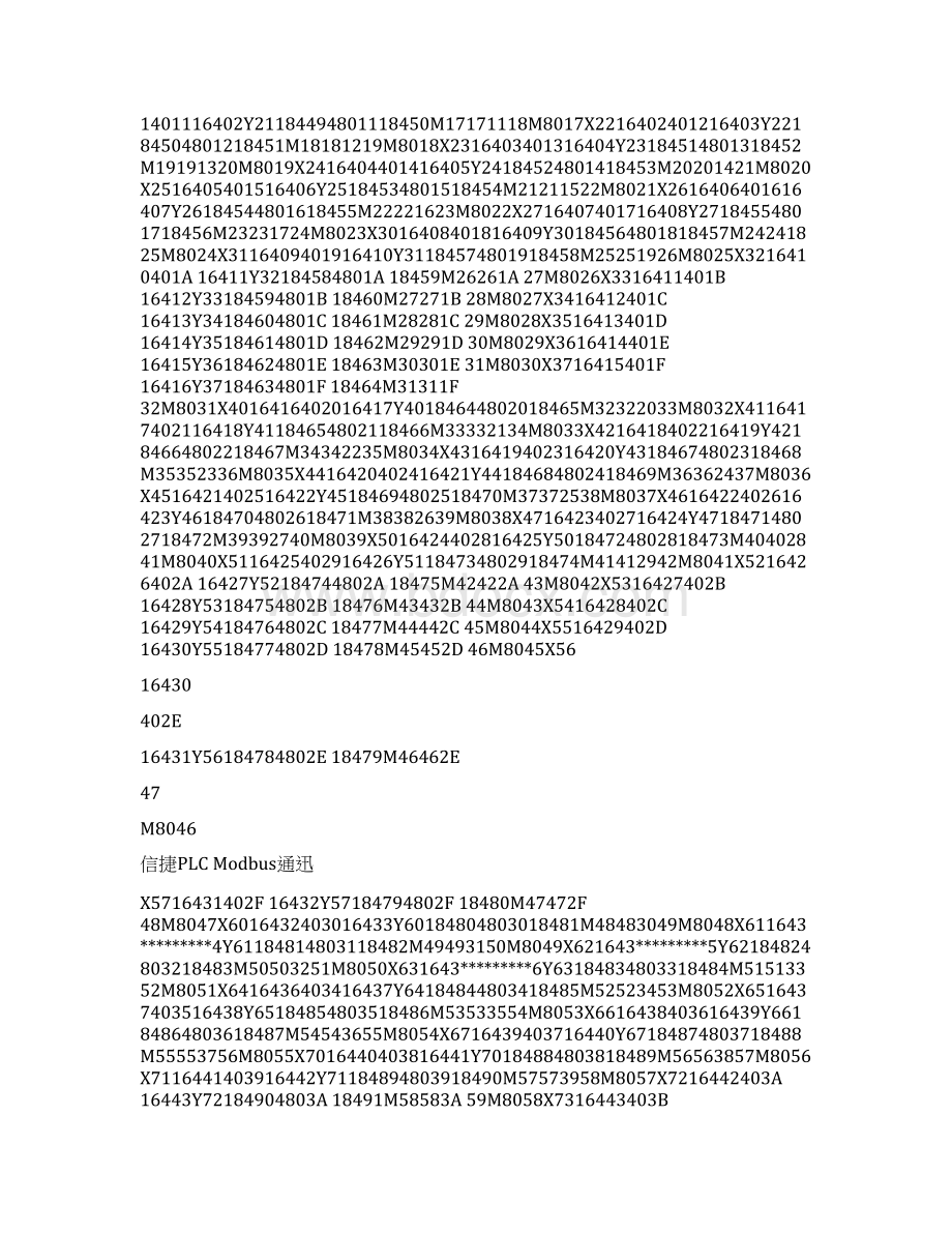 组态王与信捷PLCModbus地址协议对照表文档格式.docx_第2页