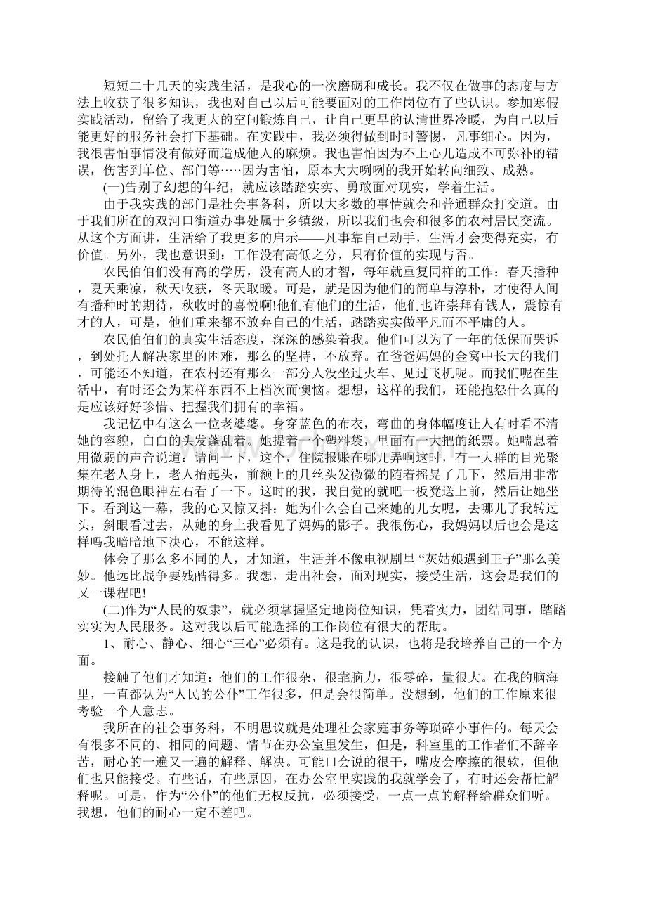 大学寒假实践报告范文3篇.docx_第2页