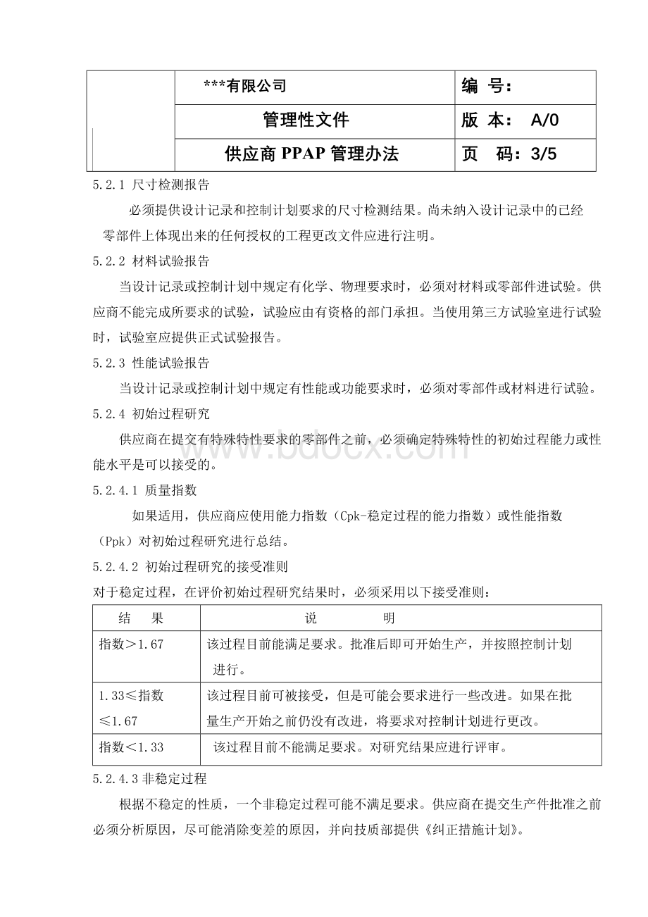 供应商PPAP管理办法Word格式文档下载.doc_第3页