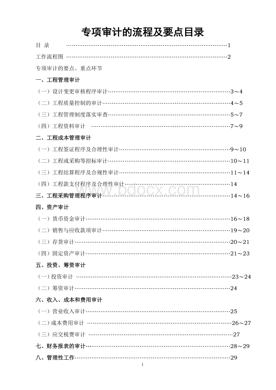 专项审计的流程及要点(试行)Word文档格式.doc_第1页