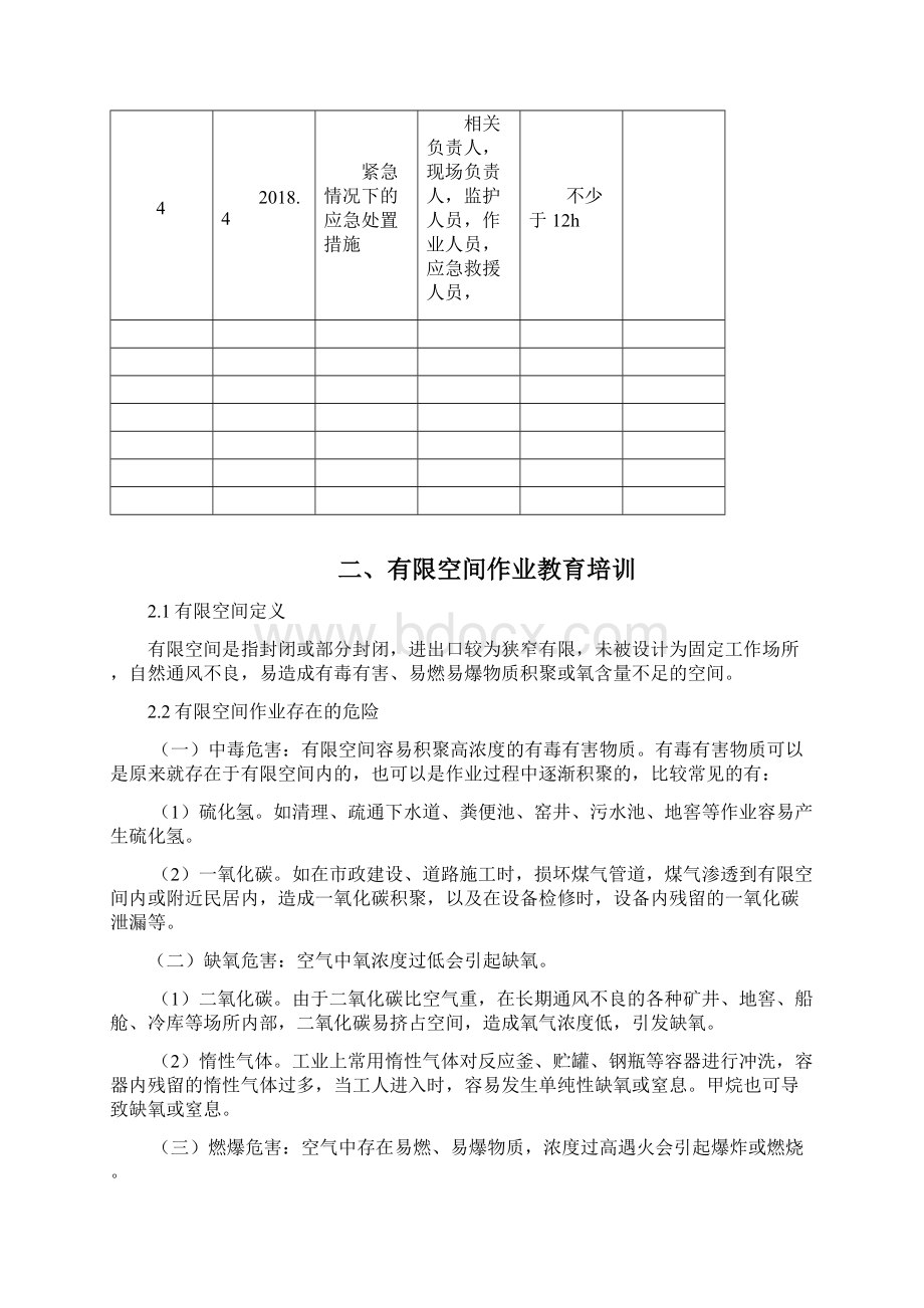 有限空间教育培训总结docWord文档下载推荐.docx_第3页