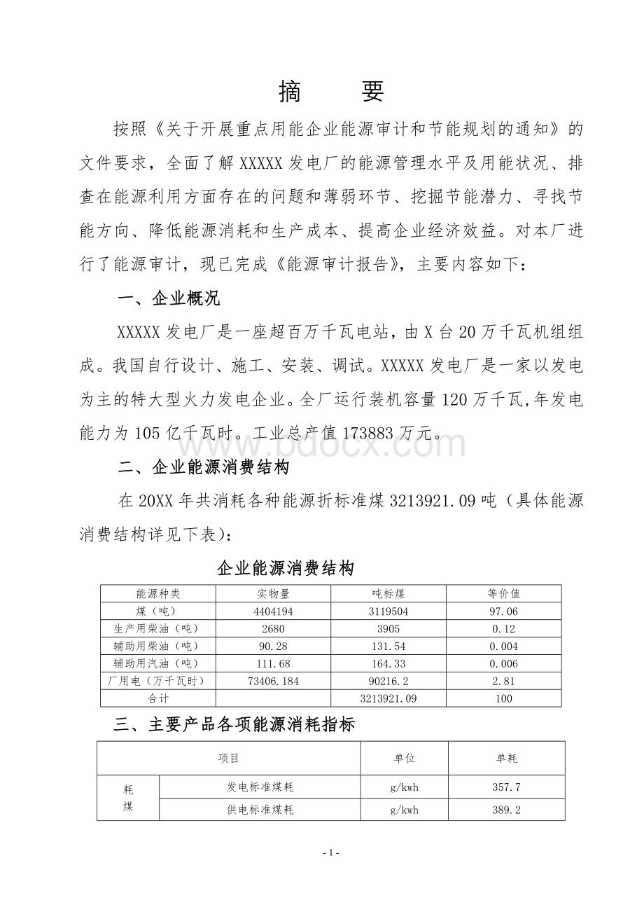 xxxx发电厂能源审计案例.doc_第2页