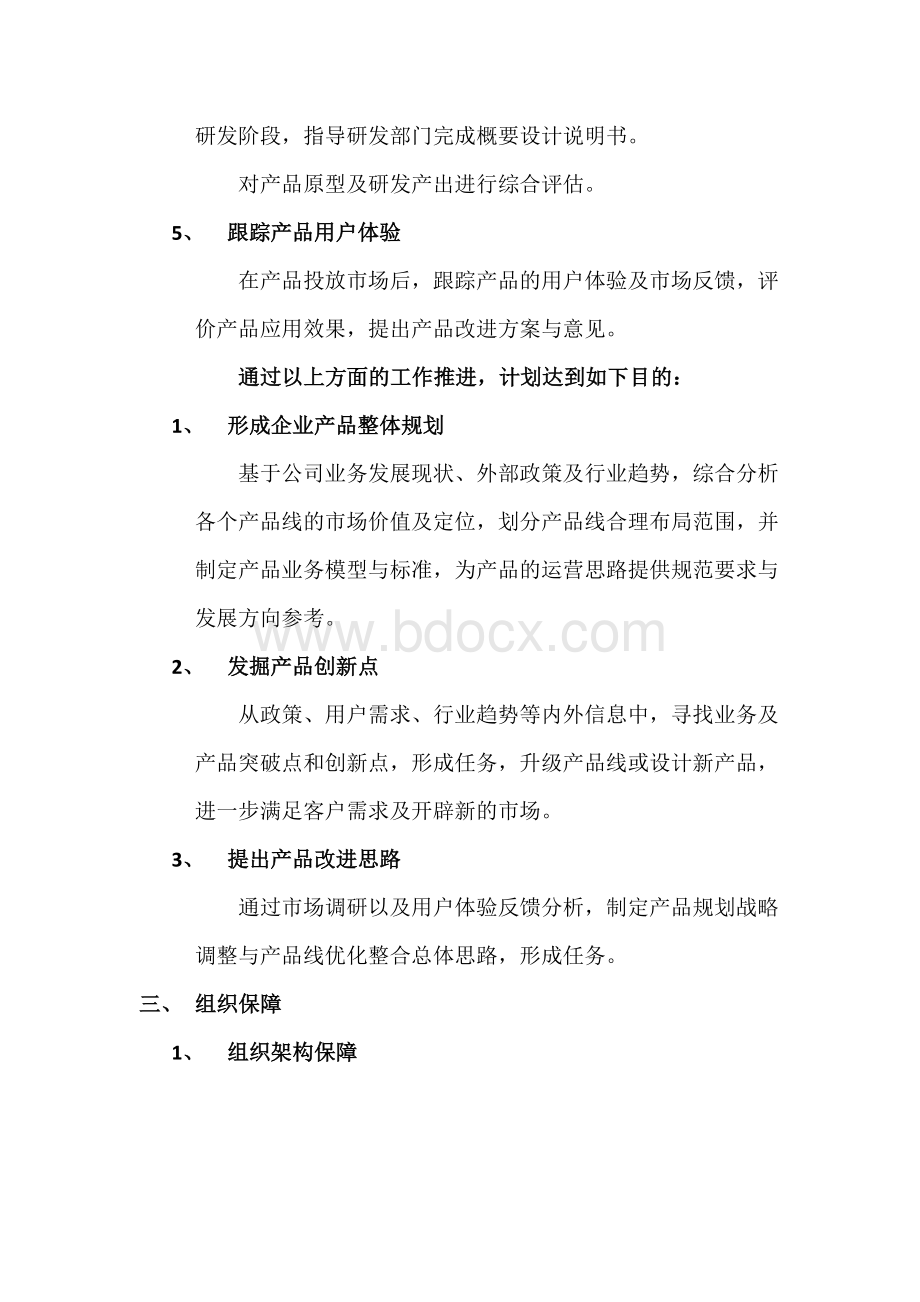 公司产品规划工作方案Word格式.docx_第2页