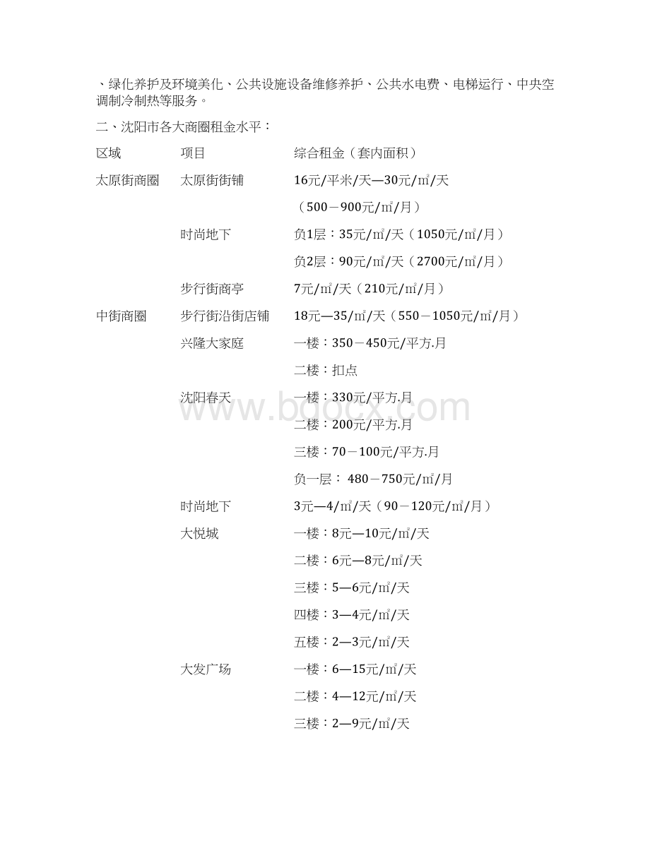 租金方案与招商政策Word文档下载推荐.docx_第2页