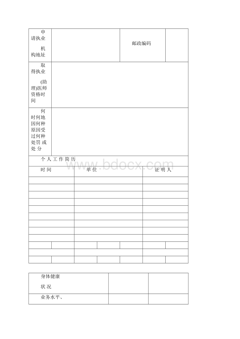 乡村医生执业注册申请审核表Word文档下载推荐.docx_第2页