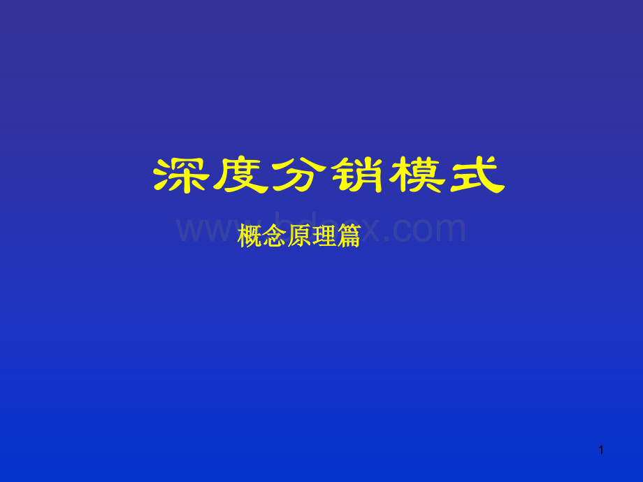 深度分销模式PPT.ppt