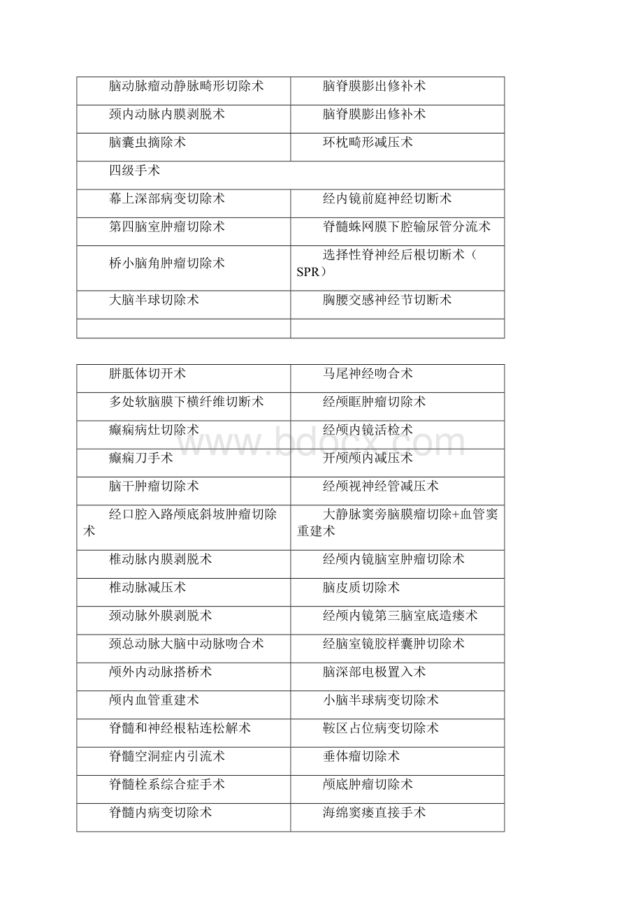 临床医学神经外科手术分级文档格式.docx_第2页