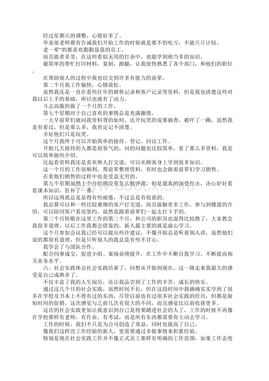 房地产销售社会实践报告范文.docx_第2页