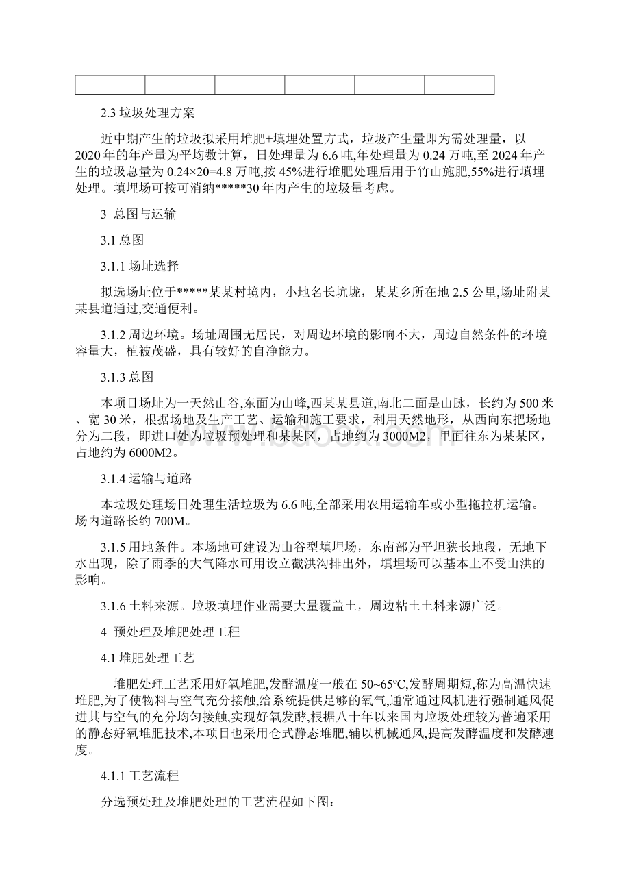 垃圾处理场建设项目可行性研究报告Word文档格式.docx_第3页