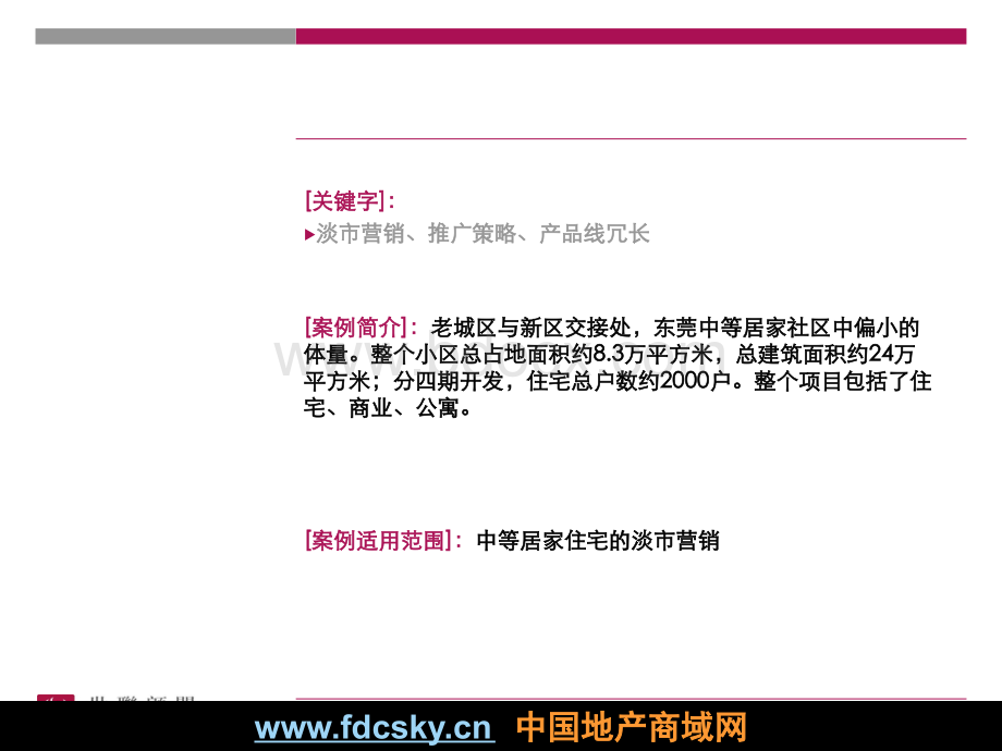 世联2008年东莞市万科运河东1号项目营销成功案例分析PPT推荐.ppt_第2页