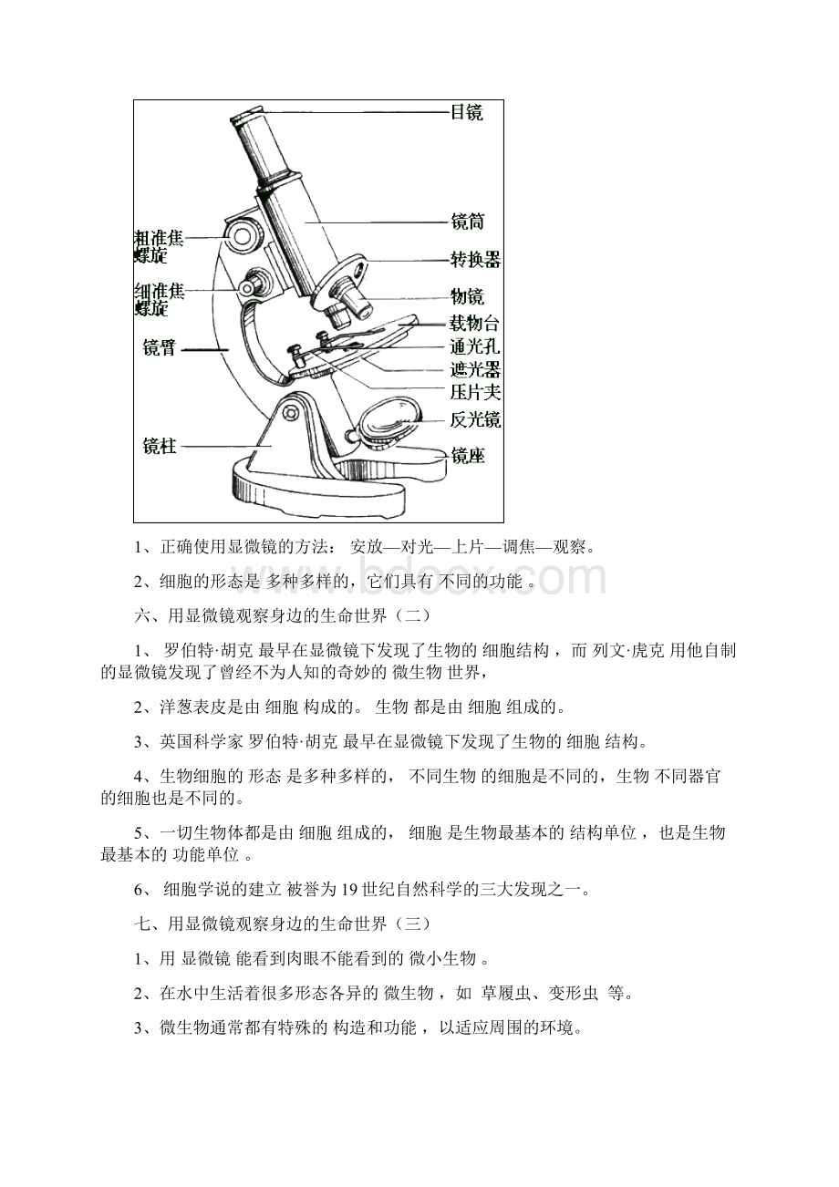 教科版六年级下册科学复习资料Word文件下载.docx_第2页